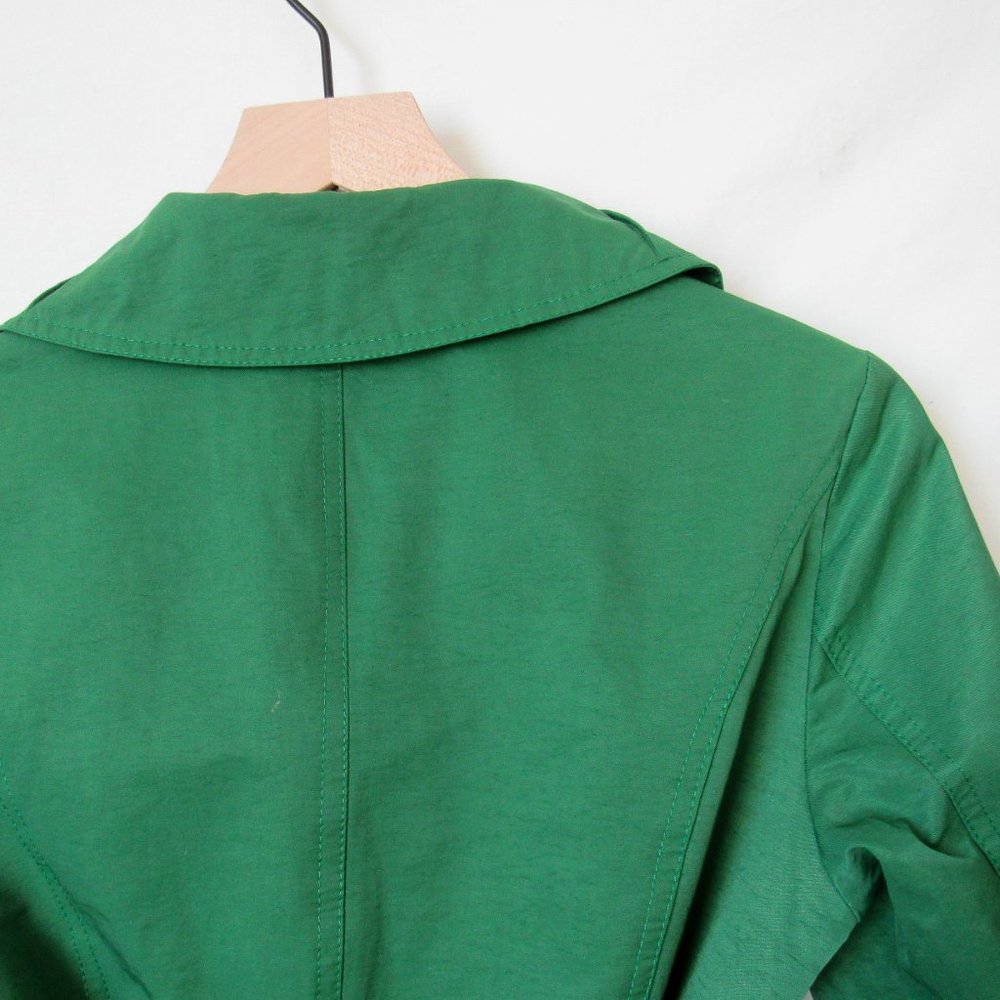 MAXMARA Classic Chic Fall/Winter Lightweight Belted Jacket Green Designer -S - Picture 12 of 14